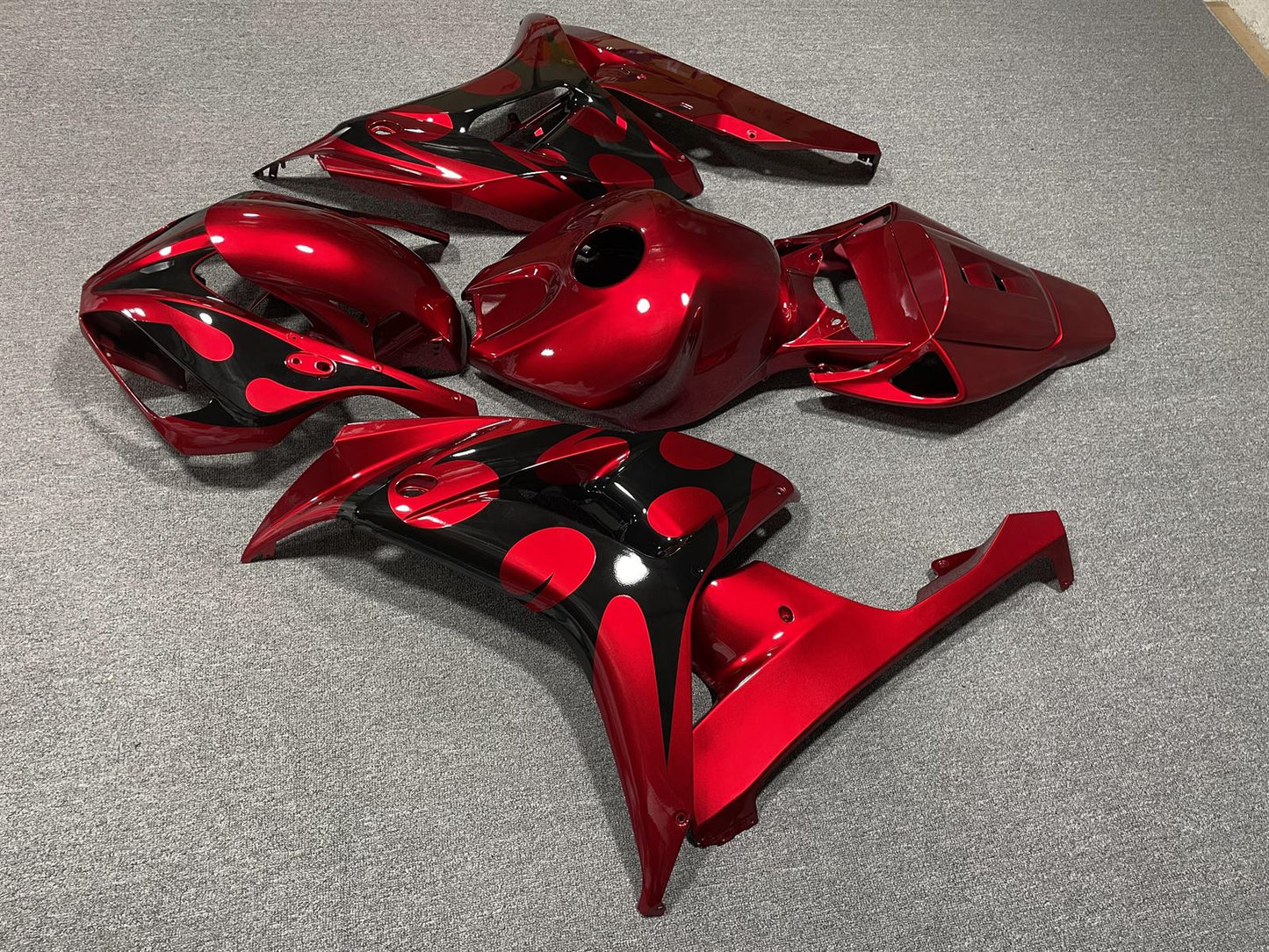 HONDA CBR1000RR 06-07 Fairing Kit - Candy Red & Black