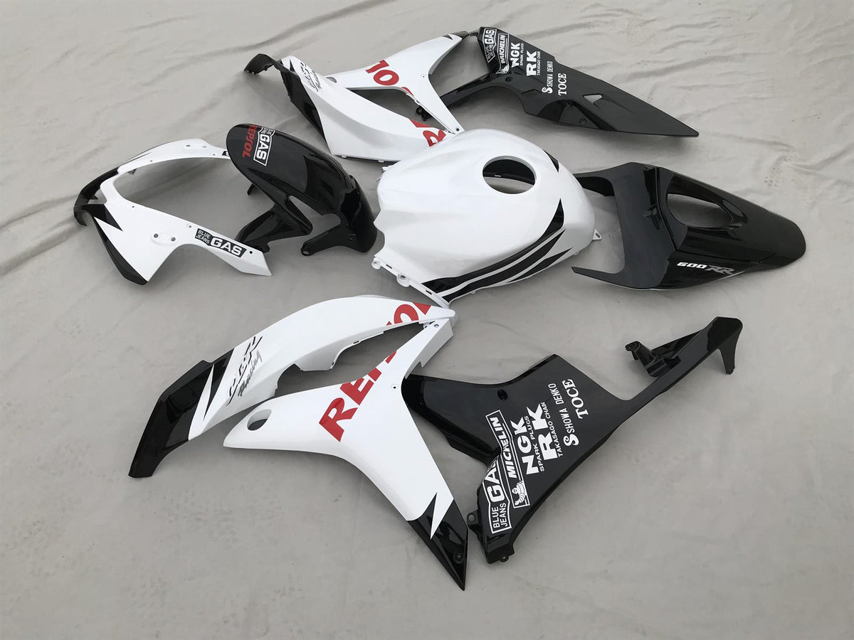 HONDA CBR600RR 07-08 Fairing Kit - White & Black Race