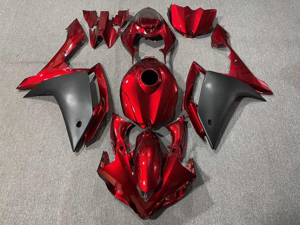 YAMAHA YZF R1 07-08 Fairing Kit - Candy Red & Matte Grey