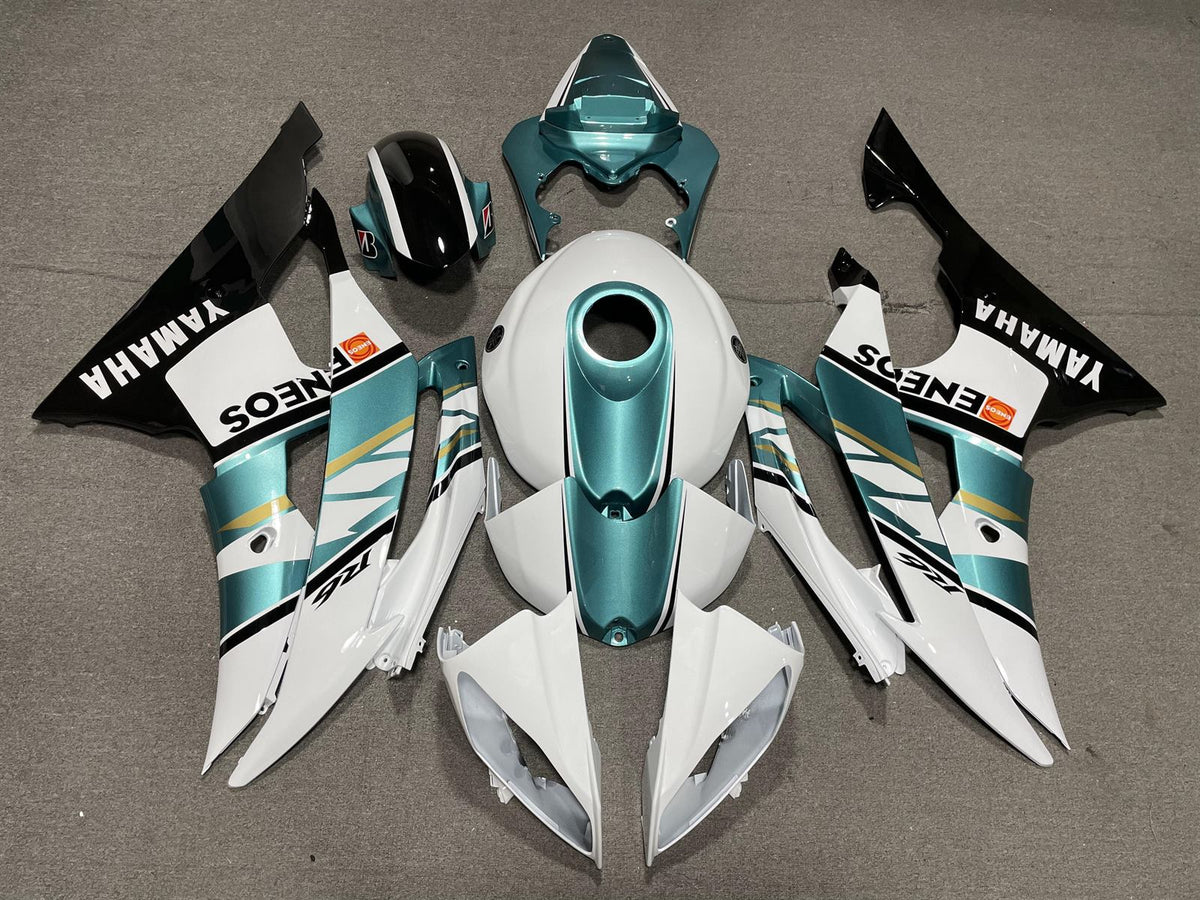 YAMAHA YZF R6 08-16 Fairing Kit - Teal White & Black Sponsor Livery