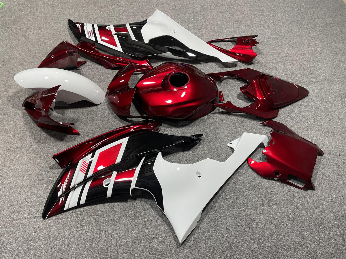 YAMAHA YZF R6 08-16 Fairing Kit - Candy Red White & Black