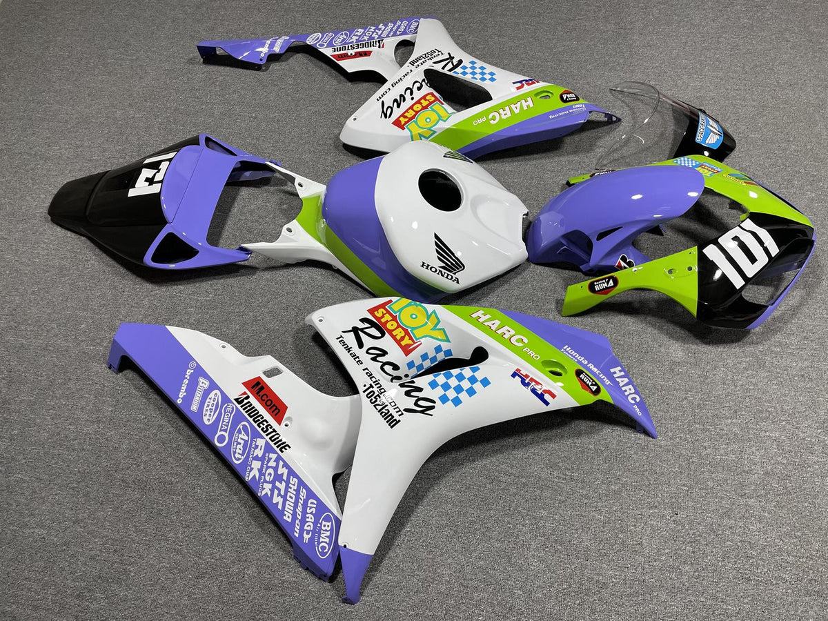 HONDA CBR1000RR 06-07 Fairing Kit - White Purple & Green Race