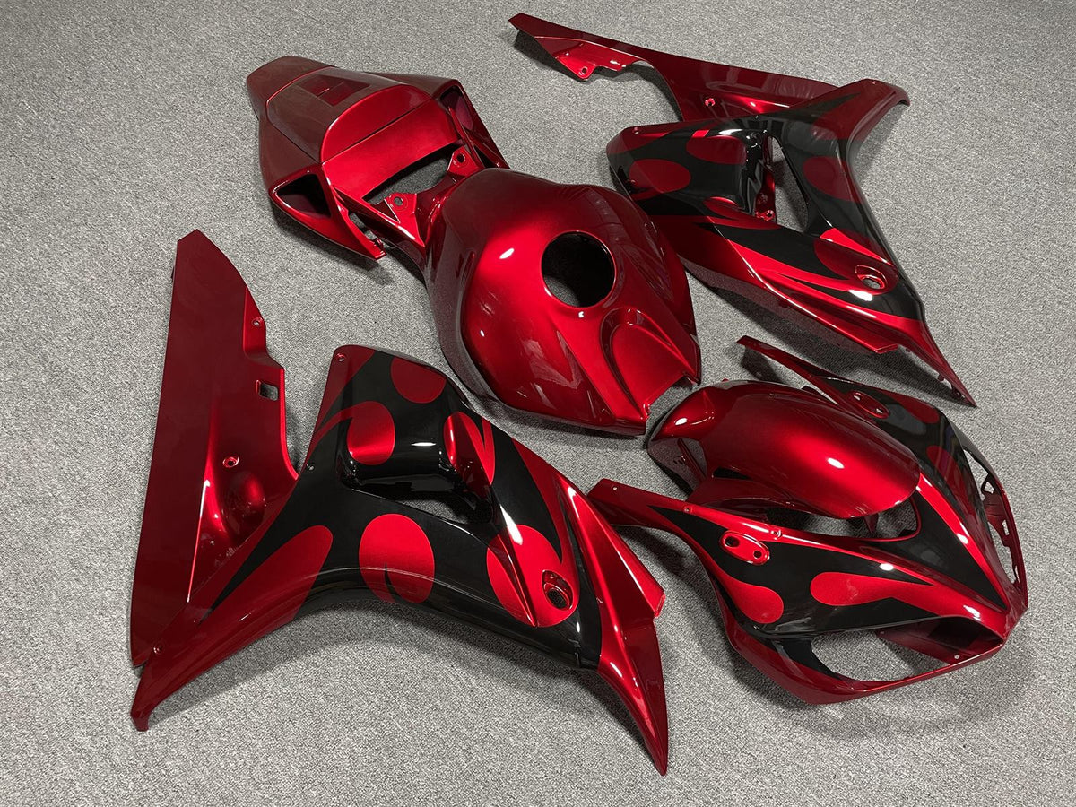 HONDA CBR1000RR 06-07 Fairing Kit - Candy Red & Black