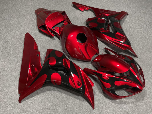 HONDA CBR1000RR 06-07 Fairing Kit - Candy Red & Black