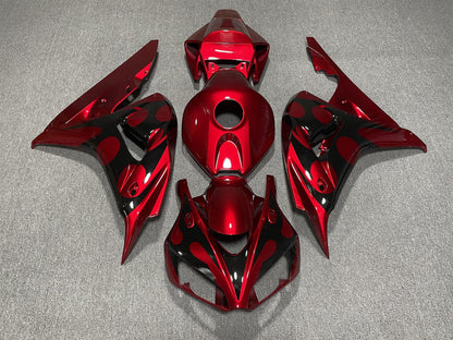HONDA CBR1000RR 06-07 Fairing Kit - Candy Red & Black