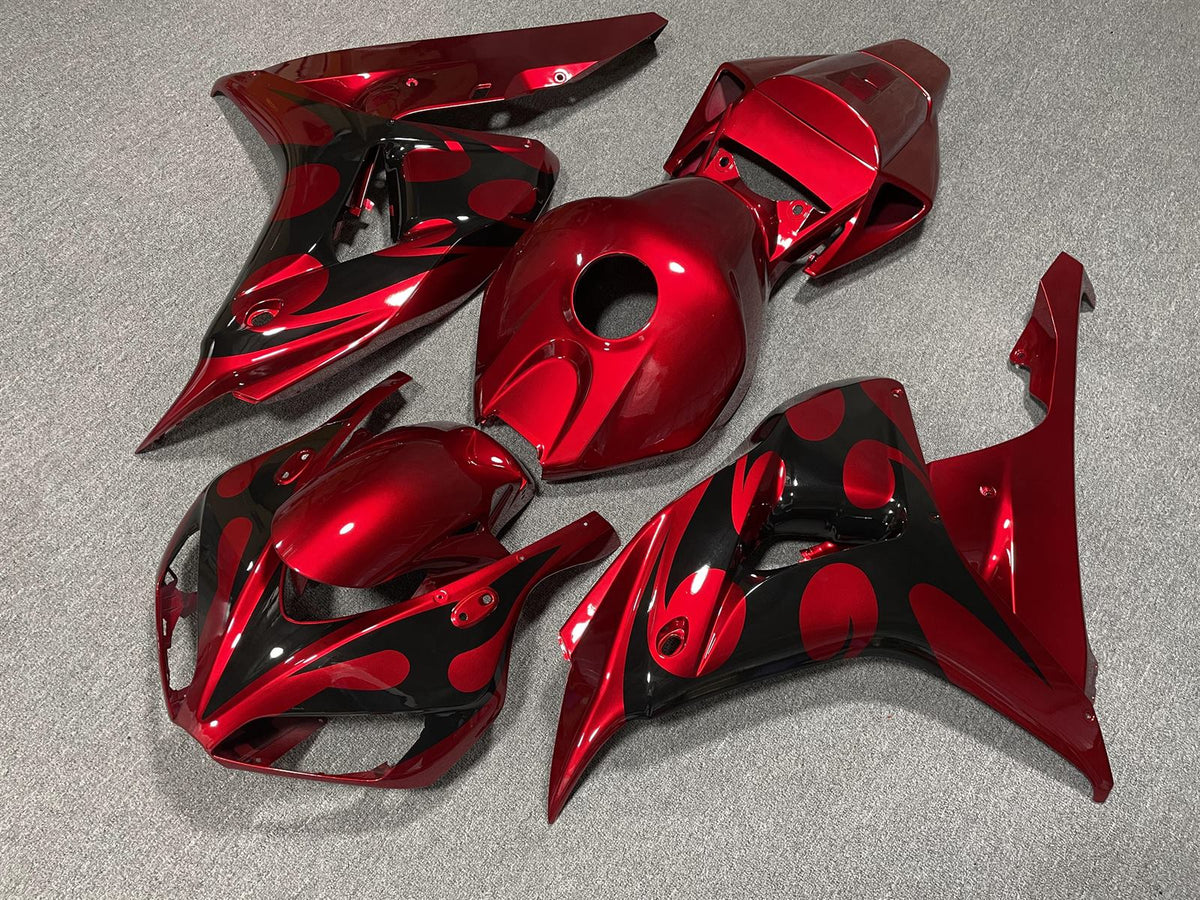 HONDA CBR1000RR 06-07 Fairing Kit - Candy Red & Black