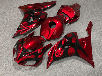 HONDA CBR1000RR 06-07 Fairing Kit - Candy Red & Black