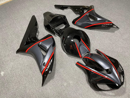 HONDA CBR1000RR 06-07 Fairing Kit - Black & Grey with Red Line