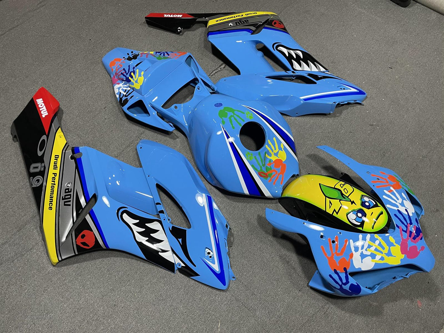 HONDA CBR1000RR 06-07 Fairing Kit - Sky Blue Sponsor Livery