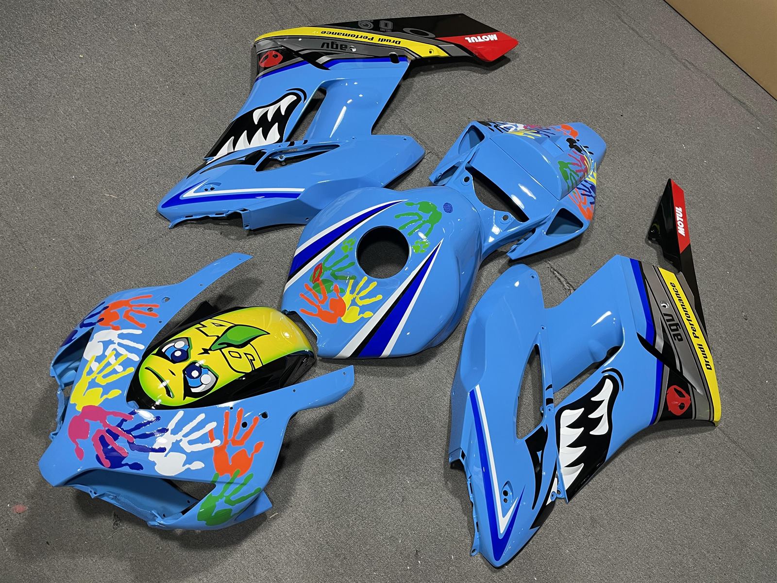 HONDA CBR1000RR 06-07 Fairing Kit - Sky Blue Sponsor Livery