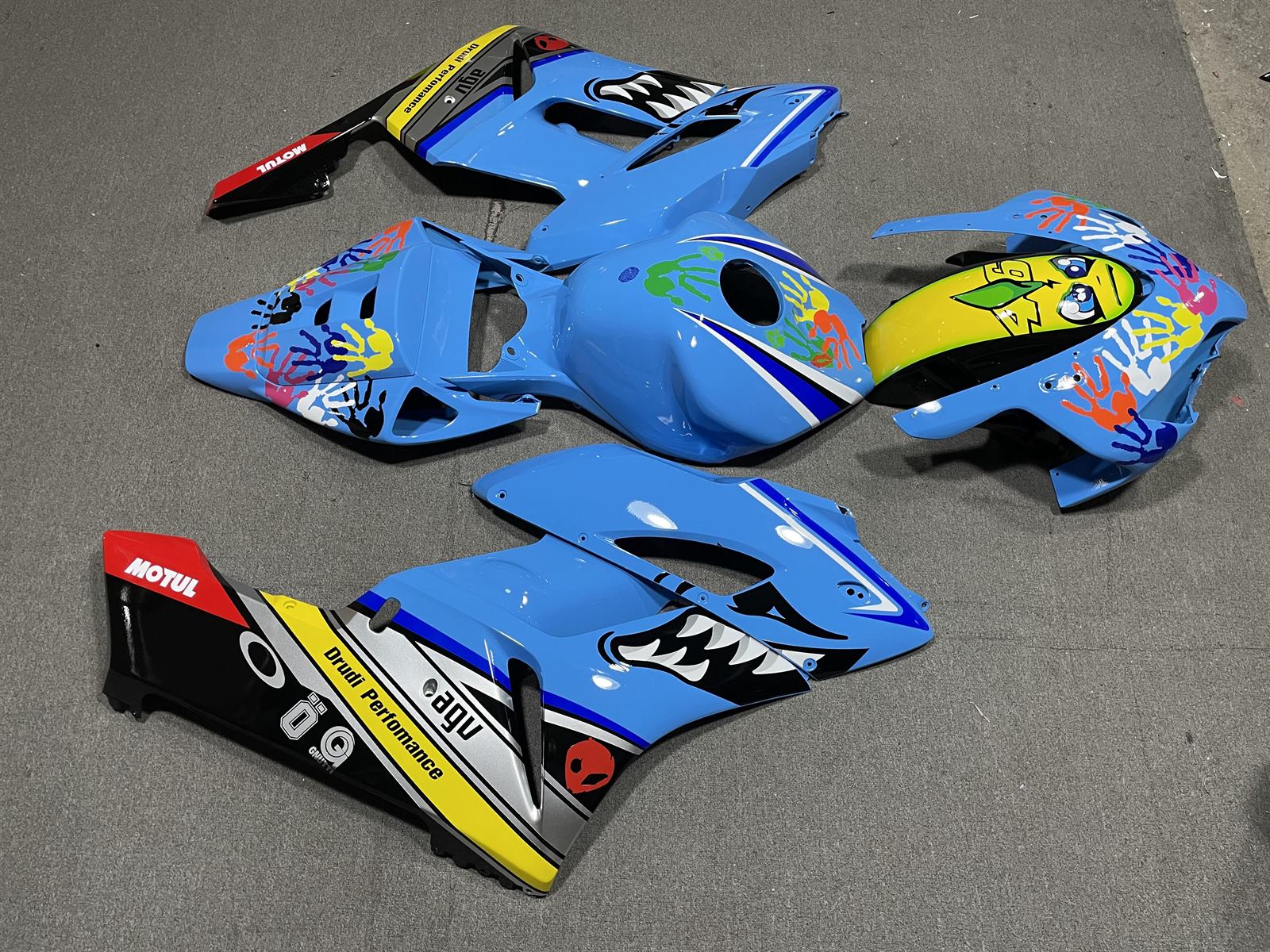 HONDA CBR1000RR 06-07 Fairing Kit - Sky Blue Sponsor Livery