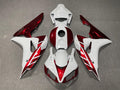 Honda CBR1000RR 06-07 Fairing Kit - White Burgundy & Black