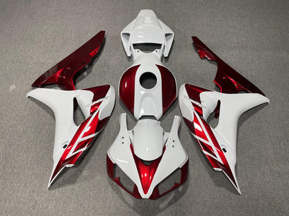 HONDA CBR1000RR 06-07 Fairing Kit - White Burgundy & Black