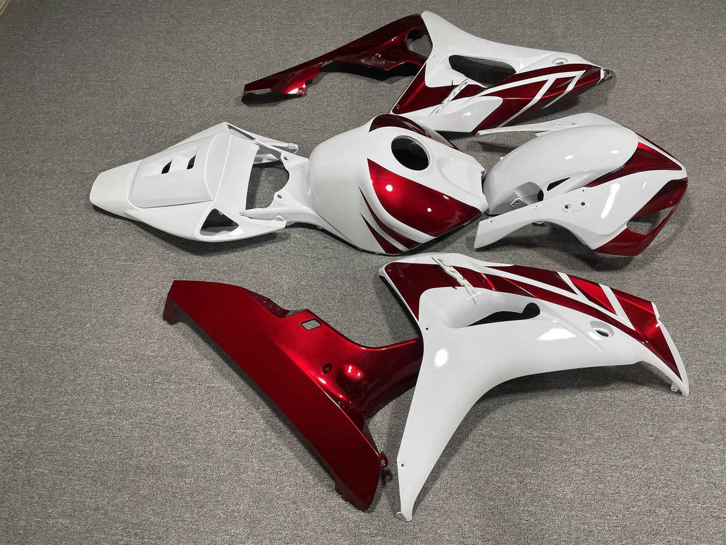 HONDA CBR1000RR 06-07 Fairing Kit - White Burgundy & Black