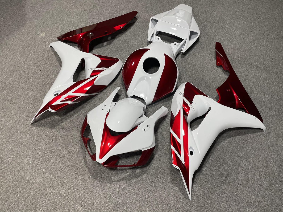 HONDA CBR1000RR 06-07 Fairing Kit - White Burgundy & Black