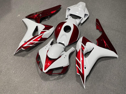HONDA CBR1000RR 06-07 Fairing Kit - White Burgundy & Black