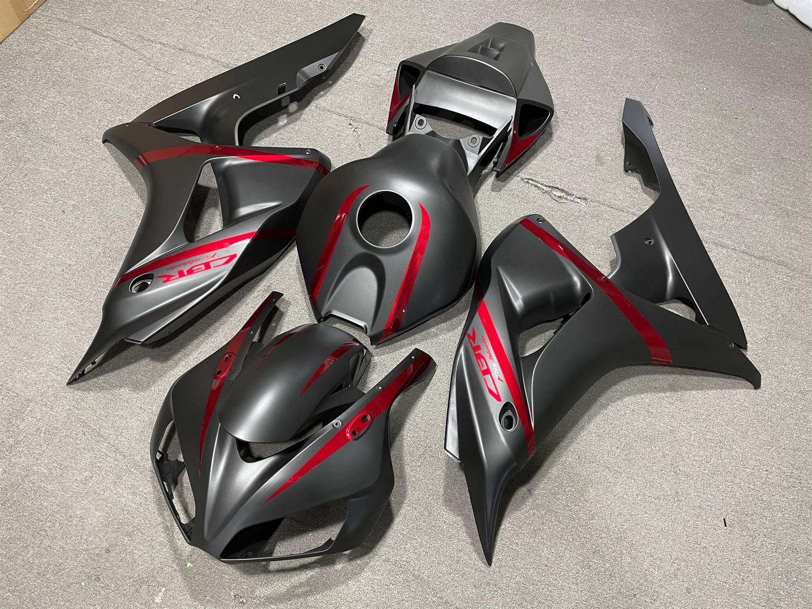 HONDA CBR1000RR 06-07 Fairing Kit - Matte Grey & Pink