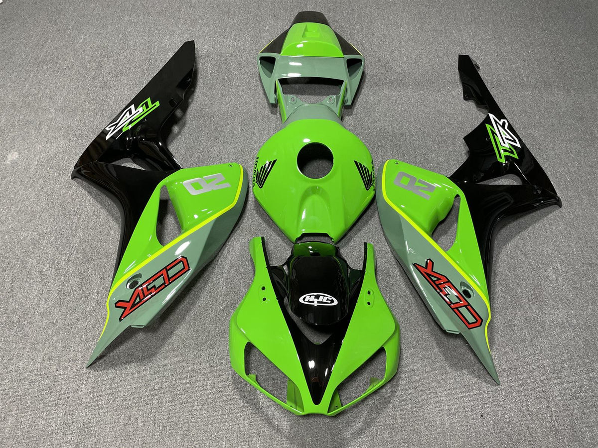 HONDA CBR1000RR 06-07 Fairing Kit - Green & Black Race