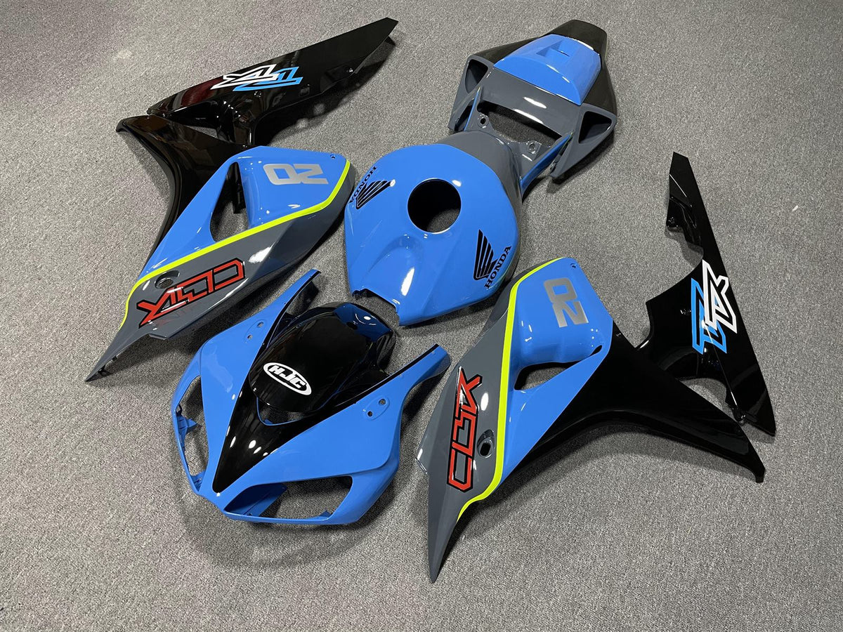 HONDA CBR1000RR 06-07 Fairing Kit - Sky Blue & Black Race