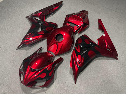 HONDA CBR1000RR 06-07 Fairing Kit - Candy Red & Black Gloss