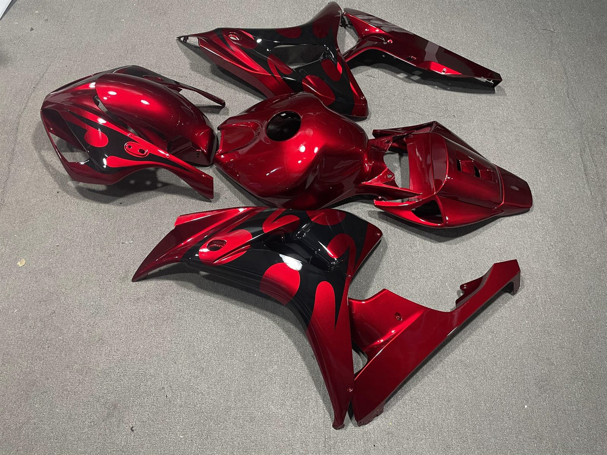 HONDA CBR1000RR 06-07 Fairing Kit - Candy Red & Black Gloss
