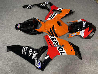 HONDA CBR1000RR 06-07 Fairing Kit - Orange Red & Black Race