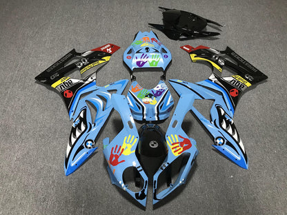 BMW S1000RR 09-14 Fairing Kit - Sky Blue Sponsor Livery