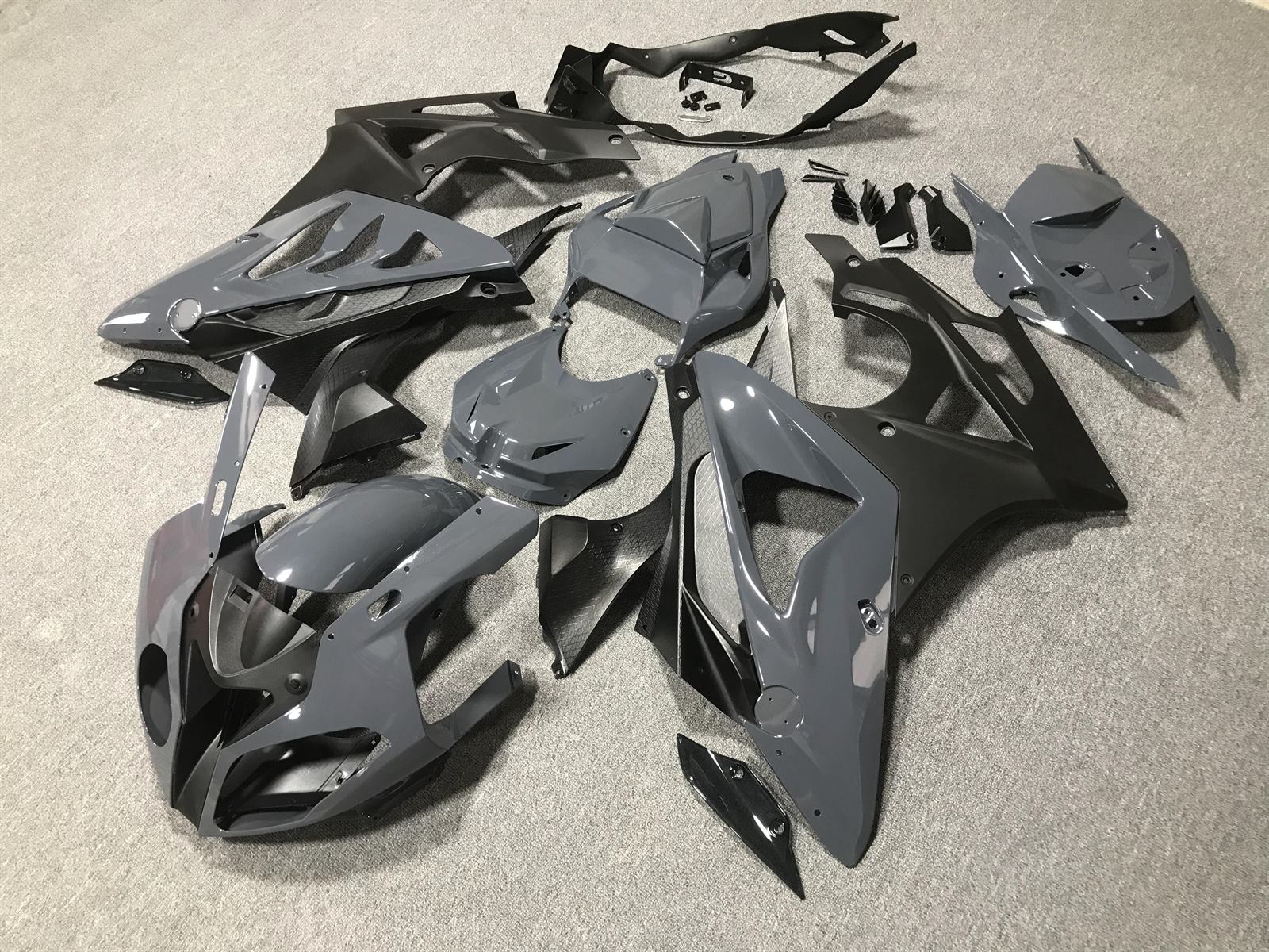 BMW S1000RR 09-14 Fairing Kit - Nardo Grey & Black