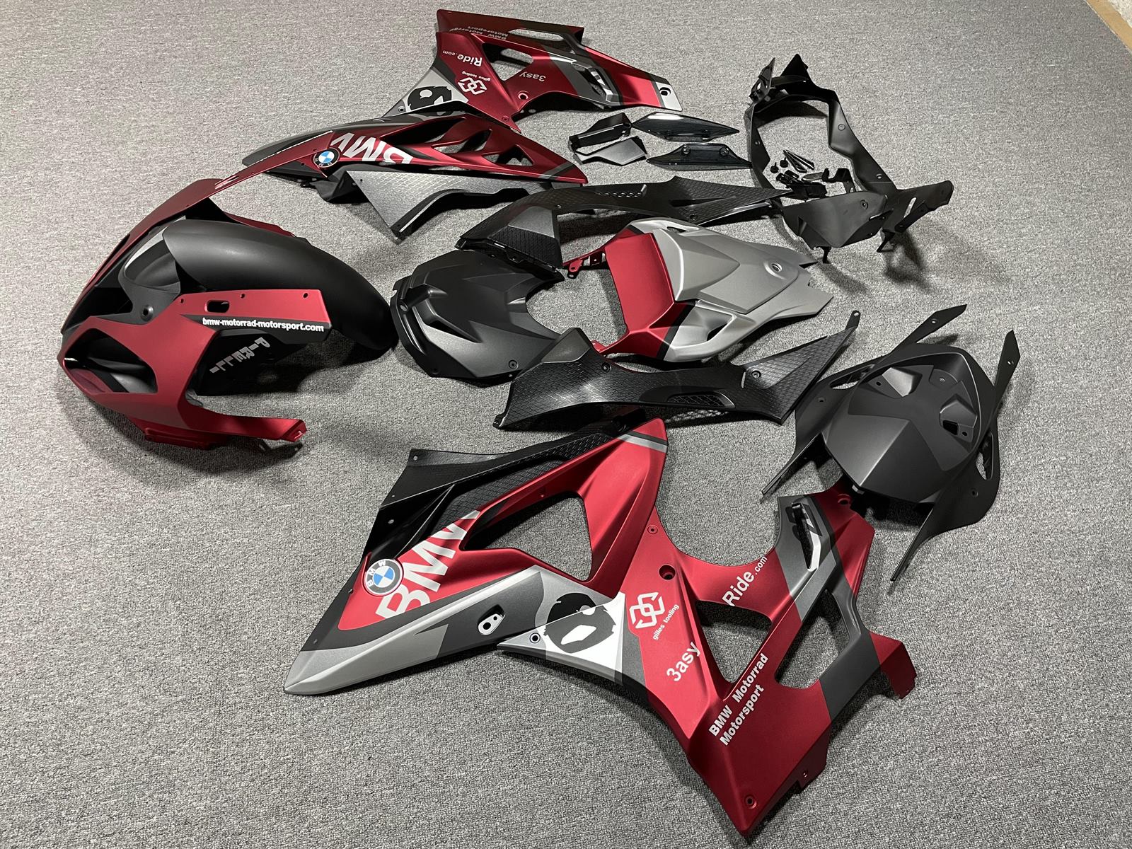 BMW S1000RR 09-14 Fairing Kit - Burgundy & Black