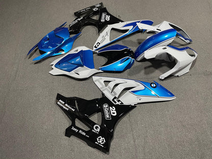 BMW S1000RR 09-14 Fairing Kit - Motorsport Blue & White