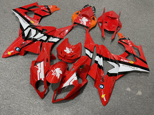 BMW S1000RR 09-14 Fairing Kit - Red & White Race