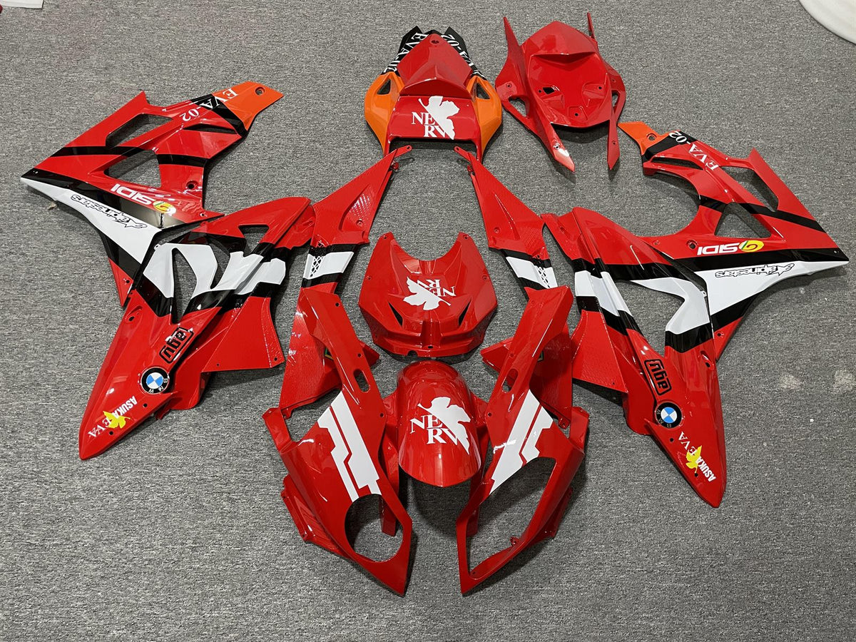 BMW S1000RR 09-14 Fairing Kit - Red & White Race
