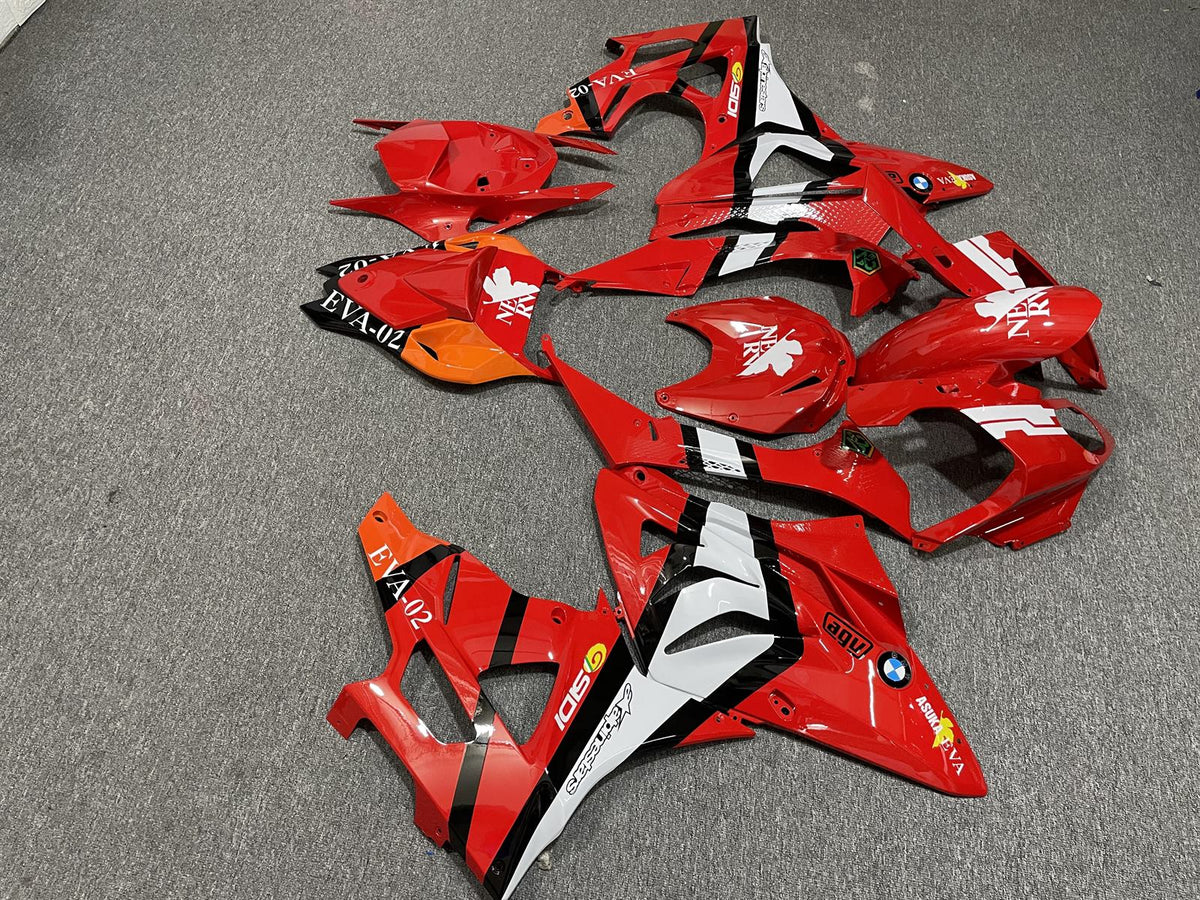 BMW S1000RR 09-14 Fairing Kit - Red & White Race