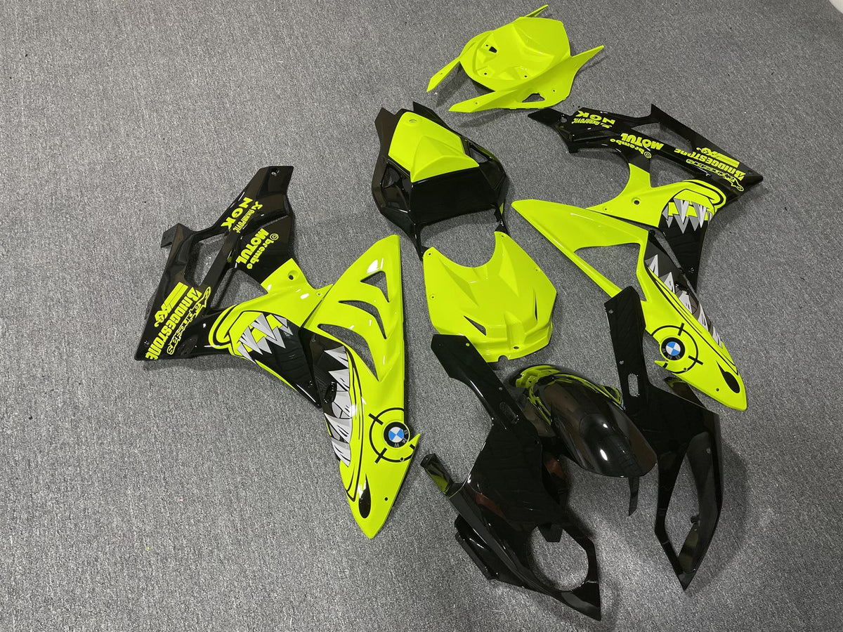 BMW S1000RR 09-14 Fairing Kit - Fluoro Yellow & Black