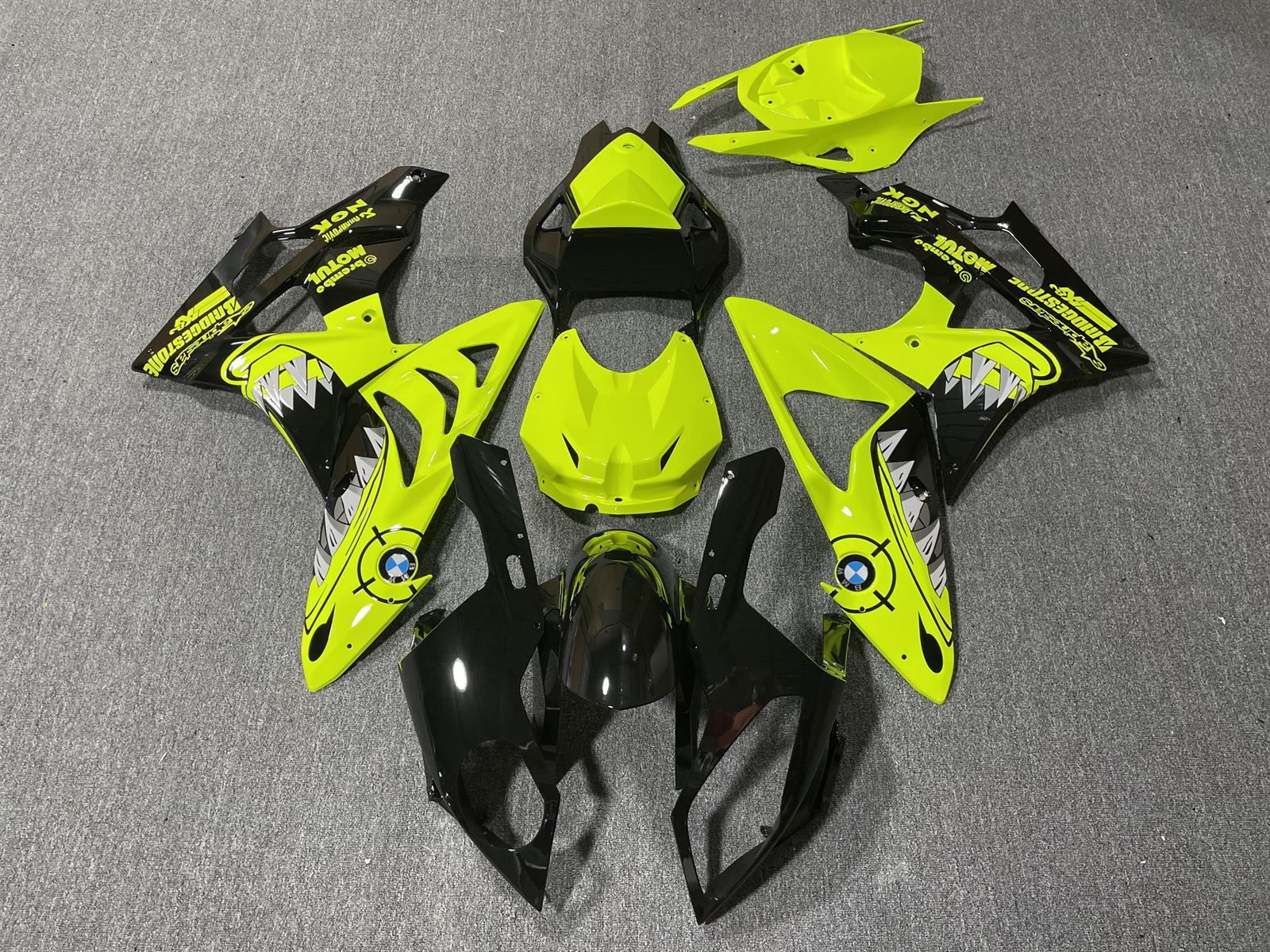 BMW S1000RR 09-14 Fairing Kit - Fluoro Yellow & Black