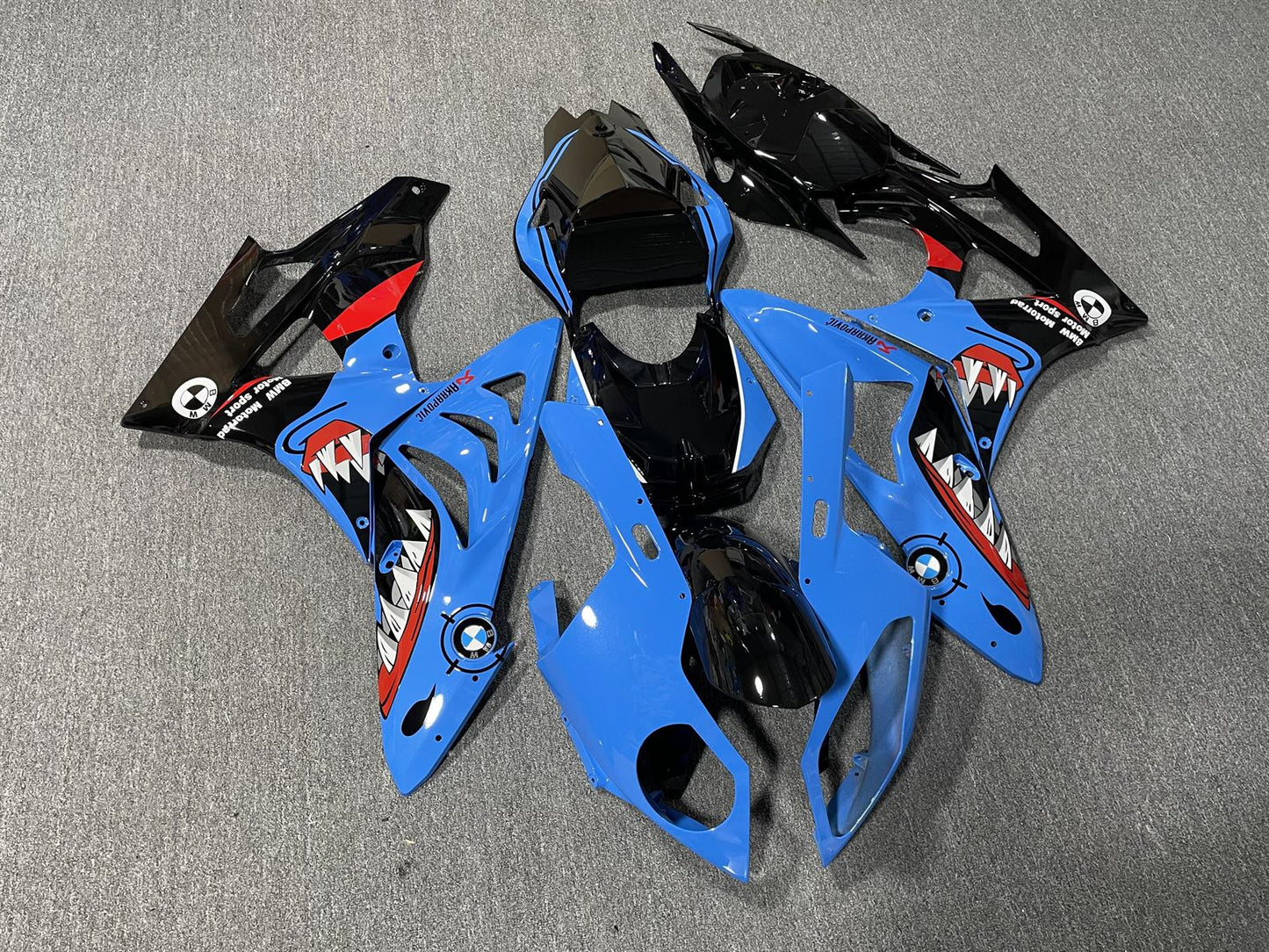 BMW S1000RR 09-14 Fairing Kit - Blue & Black Race