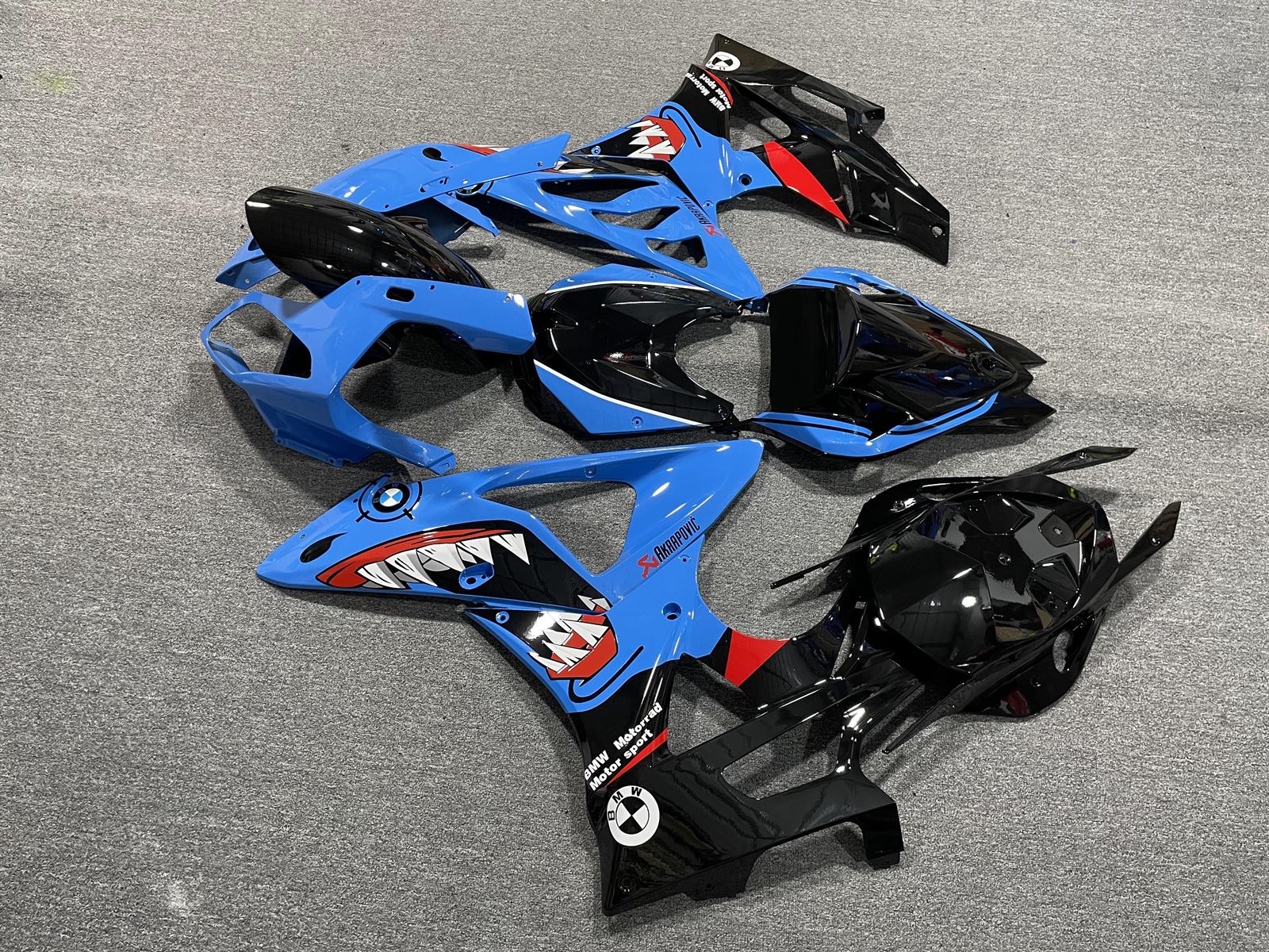 BMW S1000RR 09-14 Fairing Kit - Blue & Black Race