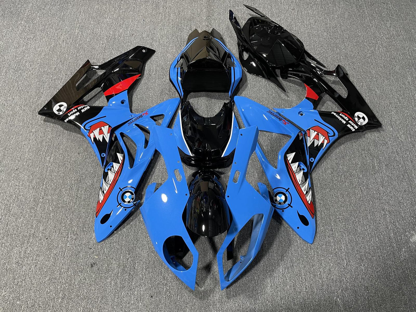 BMW S1000RR 09-14 Fairing Kit - Blue & Black Race