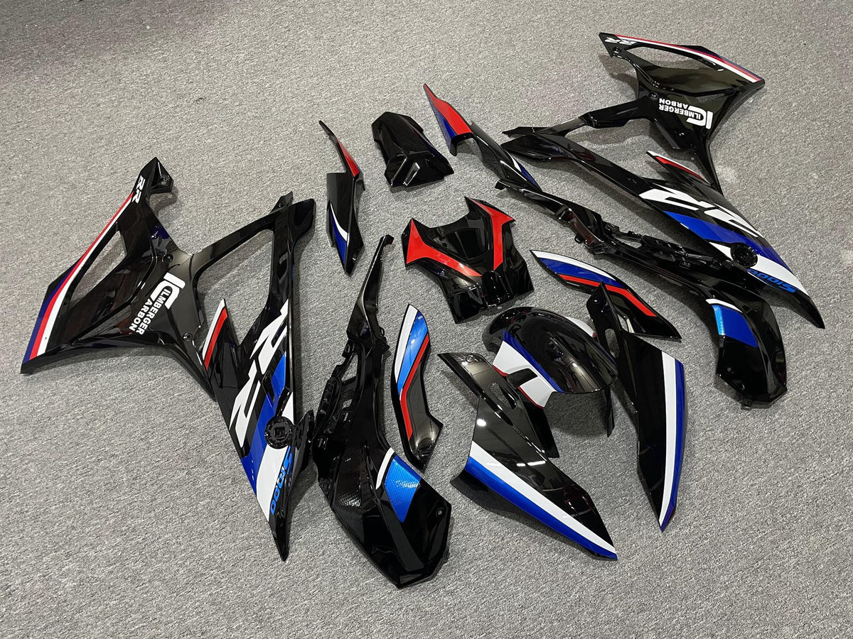 BMW S1000RR 19-21 Fairing Kit - Black Blue & Red