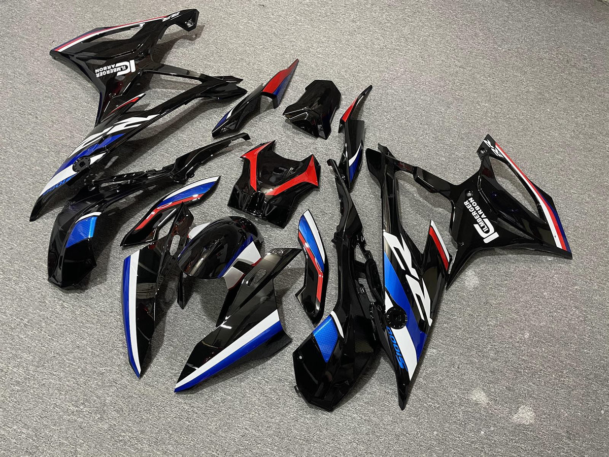 BMW S1000RR 19-21 Fairing Kit - Black Blue & Red