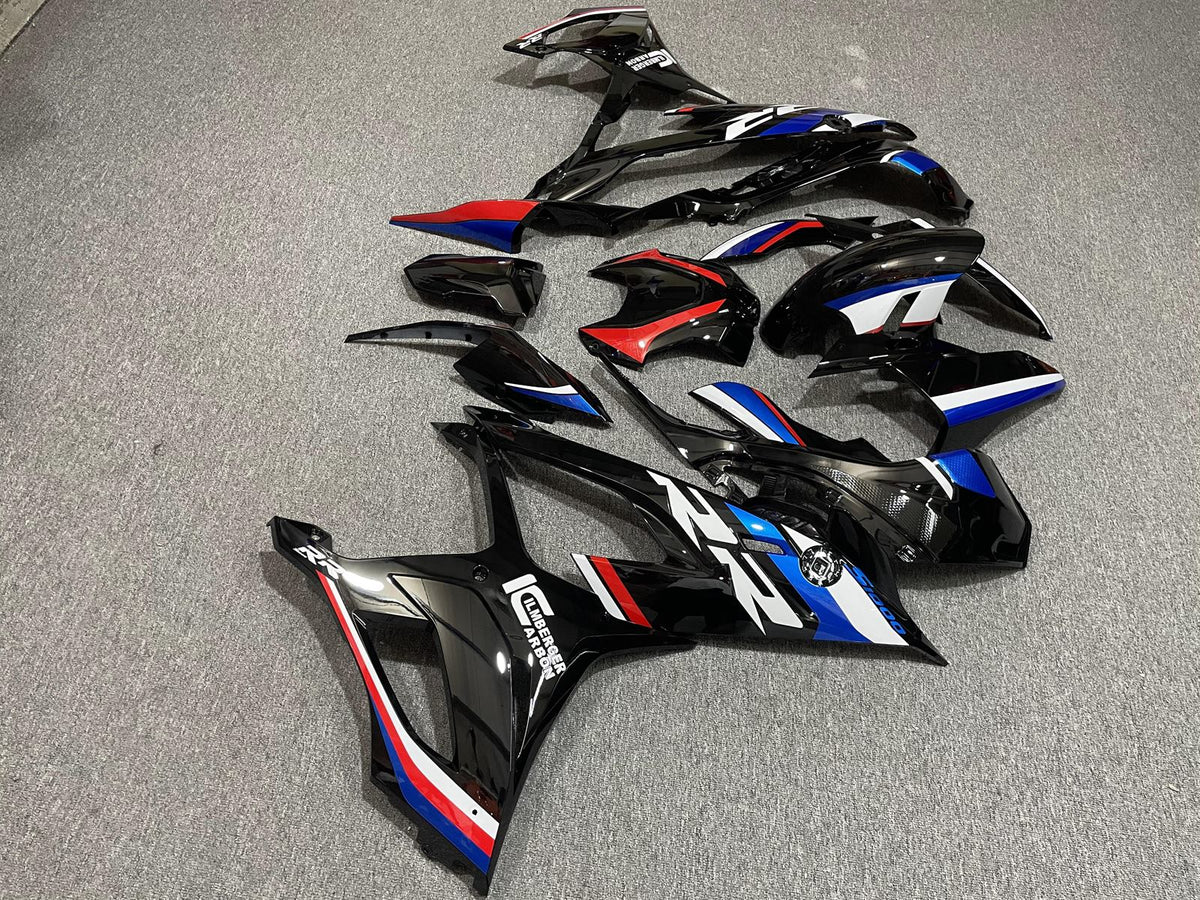 BMW S1000RR 19-21 Fairing Kit - Black Blue & Red