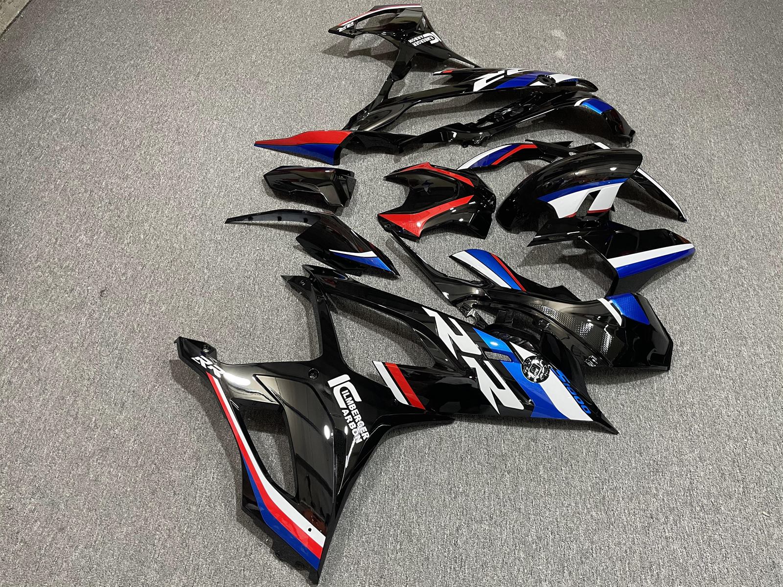 BMW S1000RR 19-21 Fairing Kit - Black Blue & Red