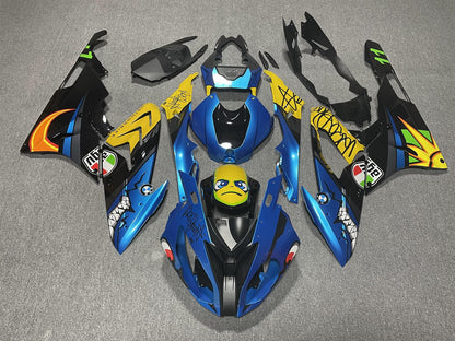 BMW S1000RR 2015-16 Fairing Kit - Blue & Yellow Race