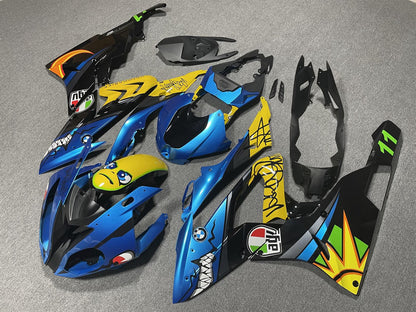 BMW S1000RR 2015-16 Fairing Kit - Blue & Yellow Race