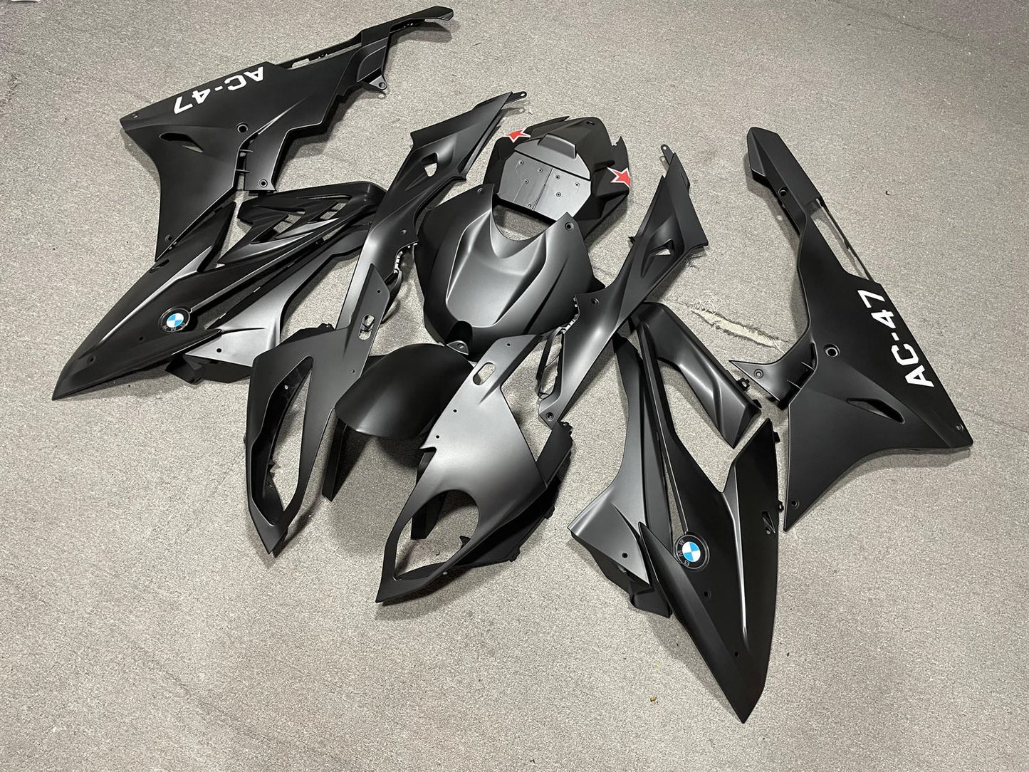 BMW S1000RR 2015-16 Fairing Kit - Matte Black & Grey