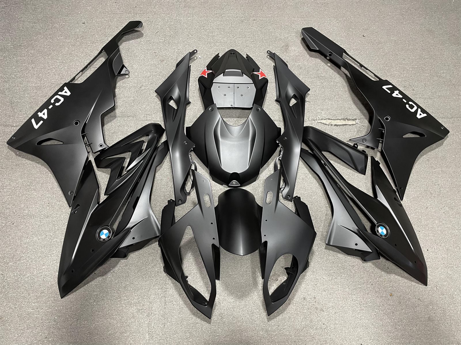 BMW S1000RR 2015-16 Fairing Kit - Matte Black & Grey