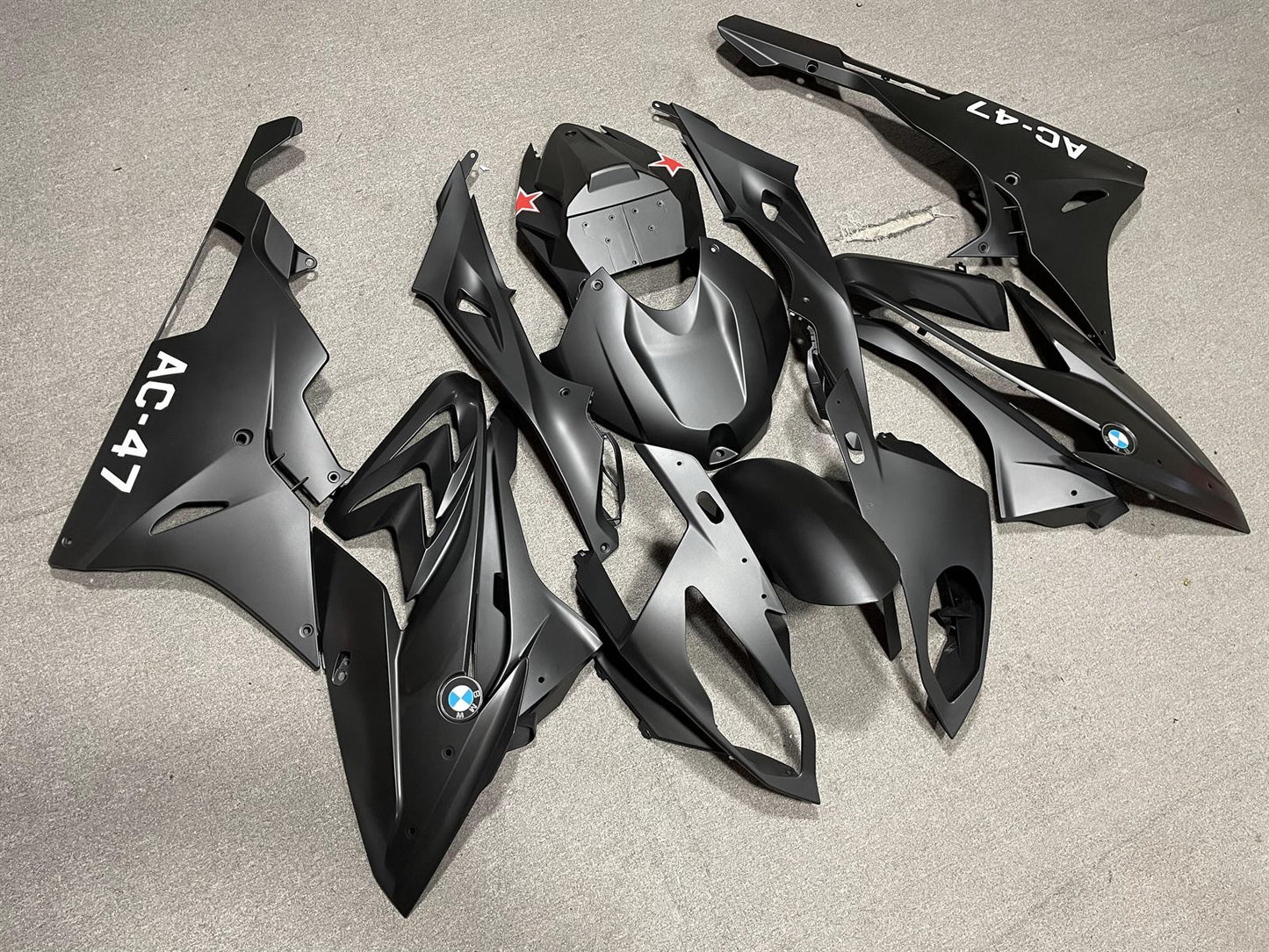 BMW S1000RR 2015-16 Fairing Kit - Matte Black & Grey