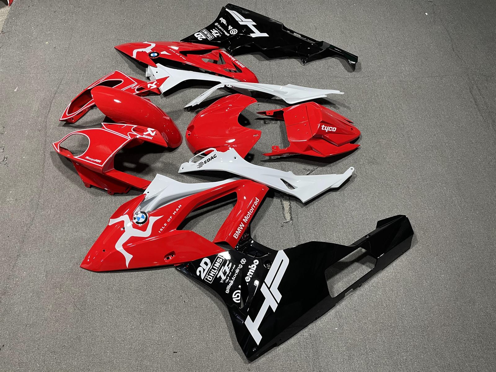 BMW S1000RR 2015-16 Fairing Kit - Red White & Black Race