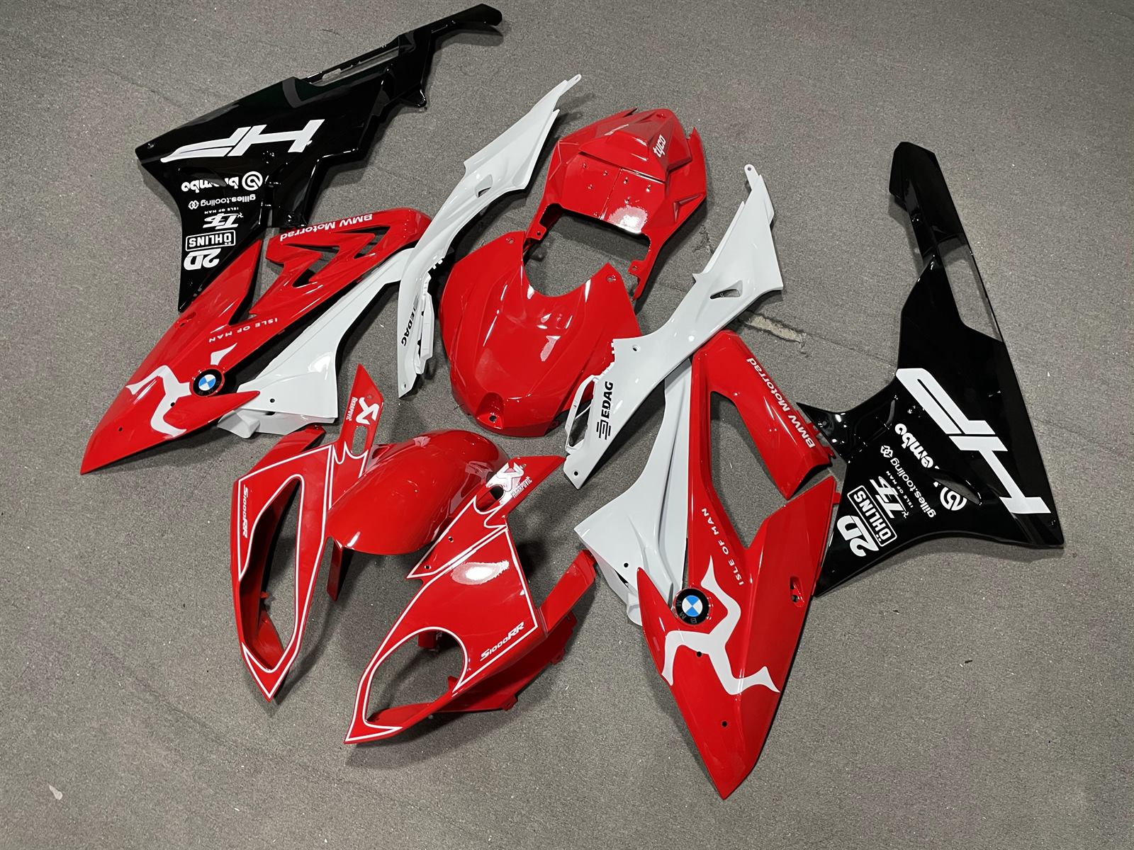 BMW S1000RR 2015-16 Fairing Kit - Red White & Black Race