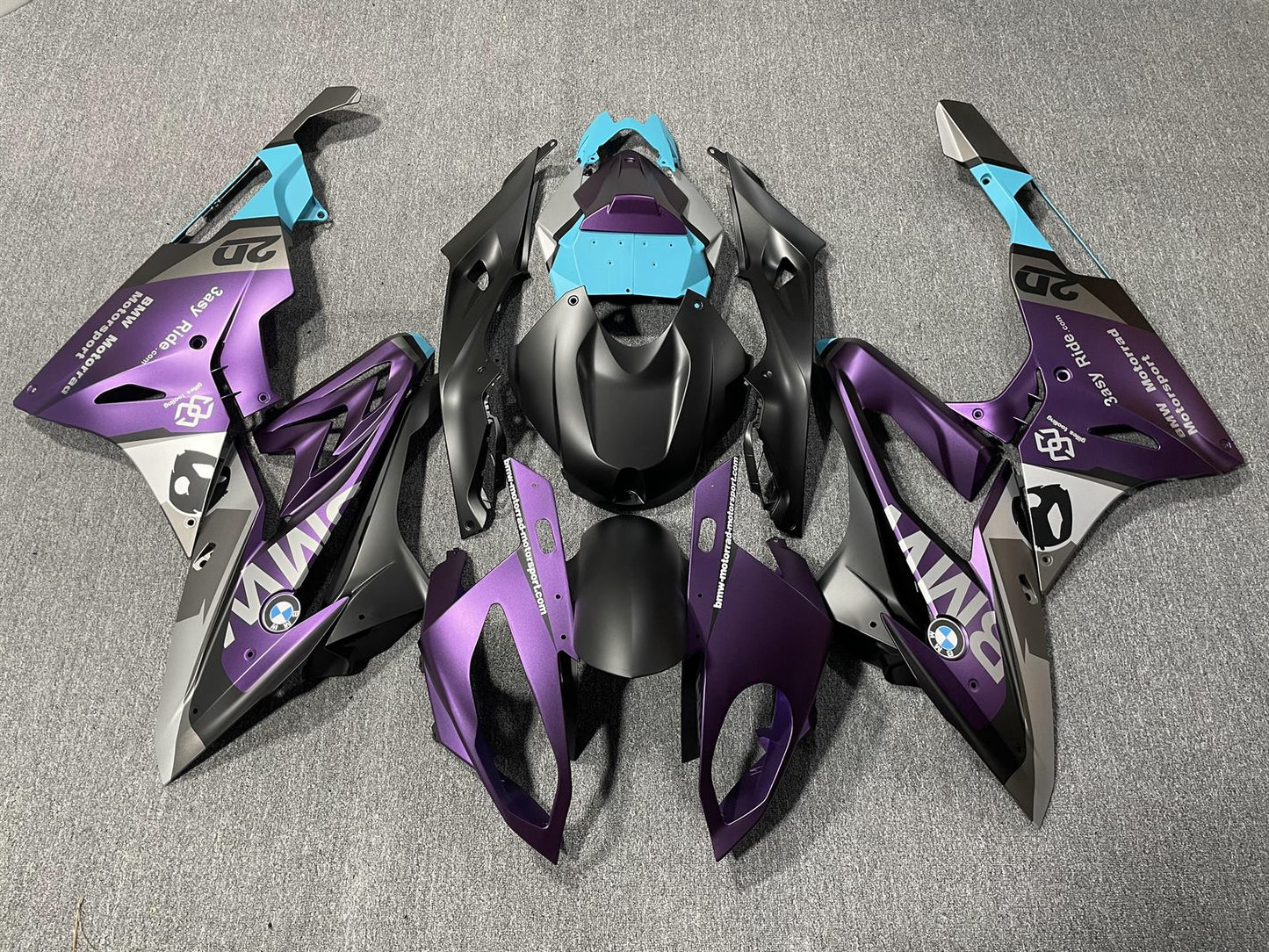 BMW S1000RR 2015-16 Fairing Kit - Purple & Black